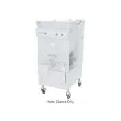 Hobart MGLEG-CS7 Non-Adjustable Moveable Leg, 7-15/16" Tall, 4" Lockable Swivel Casters, Meat Grinder Part 1 image