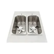 Spaceman 6795-C Cylinder Type Frozen Beverage Machine, Floor Model w/12.7 qt. Hopper - 5hp - Double 8 image