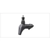 Krowne BC-455F Series Flow Control Beer Faucet, Matte Black, Forward Sealing, 1/2" Thread, Brass 1 image