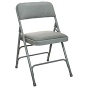 Flash Furniture DPI903F-GG Advantage Folding Chair, 300 lb. Weight Capacity, Grey Fabric Upholstered 1 image