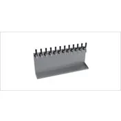 Krowne KWMDT-14S Wall Mounted Drip Tray, 14 Faucet Slots, 48" OA Length, Brushed Stainless, Bamboo 1 image