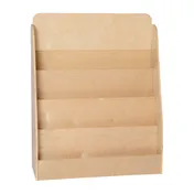 Flash Furniture MK-STR800L-GG Hercules 4-Shelf Kids Natural Wood Bookcase 1 image