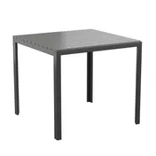 Flash Furniture SB-A268T-BK-GG Outdoor Table, 31.5" W x 31.5" D x 28.75" H, Black Frame, Resin Top, 200 lbs 1 image