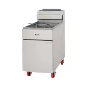 Migali C-F75-NG 21" Floor Model Natural Gas Full Pot Fryer w/ 75 lbs, 5 Burners, 170.000 BTU 1 image