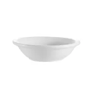 CAC China RCN-32 Clinton Fruit Dish, 4" Dia, 3-1/2 Oz, Porcelain, Super White, 1 Dozen 1 image