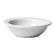 Winco BFD-5NR Birkhall Fruit Dish, 5 oz, 4-3/4" Dia x 1"H, Round Narrow-Rim Porcelain, White - 1 Dozen 1 image