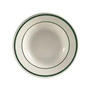 CAC China CES-3 Emerald Soup Plate, 9" dia. 2" H, 10 oz, Stoneware, Dishwasher Safe - Dozen 1 image