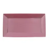 CAC China KC-51-PLM Plum Rectangular Ceramic Platter, 14-1/2"L x 8-1/4"W x 1-1/4"H, Dishwasher Safe - Dozen 1 image
