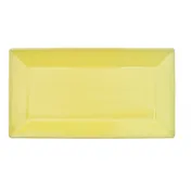 CAC China KC-51-SFL - Sunflower Platter, 14-1/2"L x 8-1/4"W x 1-1/4"H Ceramic, Dishwasher & Oven Safe - Dozen 1 image