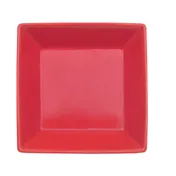CAC China KC-B8-R Color Arts Square Bowl, 42 Oz., 8" x 8" x 2-3/8", Ceramic, Red - Dozen 1 image
