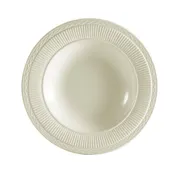 CAC China RID-3 Ridgemont Soup Plate 10-3/4 Oz 9-1/2" Dia 1-1/2" H Round Ceramic White 1 Dozen 1 image