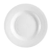 CACChina TGO-3 Tango Pasta Bowl, 9" Dia., 1-7/8" H, 9 oz, Round, Bone White Porcelain - Dozen 1 image