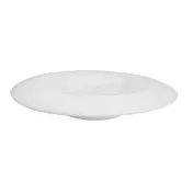 CAC China TST-F3 Pasta Bowl, 12 Oz, 9-1/2" Dia x 1-1/2" H, Round White Porcelain - Dozen 1 image