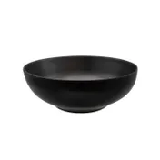 CAC China XBRW-BL9 Brunswick Bowl, 55oz, 8-1/2" Dia x 3" H, Matte Black, Round, Low, China - Dozen 1 image