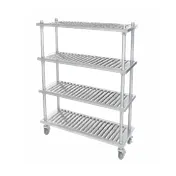 IMC Teddy UP-3624-5L Pot & Pan Shelving, 5-Shelf Louvered, 36"W x 24"D x 72"H, 16GA Stainless Steel, NSF 1 image