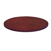JustChair TTSC175-42R - Round Table Top, 42" Dia, 1-3/4" Thick Wood Plank 2-4" Wide, Poly Finish, Custom 1 image