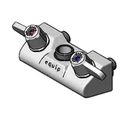 T&S Brass 5F-4WLX00 Equip Faucet, 4" Wall Mount, Less Swivel Gooseneck 1 image