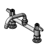 T&S Brass 5F-8DLX06 Equip Faucet, 8" Centers, Deck Mount, 6" Swing Nozzle 1 image