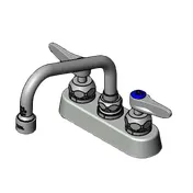 T&S Brass B-1110-XS-V12CR Workboard Mixing Faucet, Deck Mount, 4" Centers 1 image
