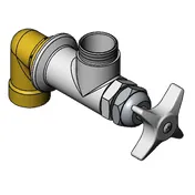 T&S Brass BF-0299-LN Big-Flo Faucet, Wall Mount, Single, 4 Arm Handle 1 image