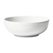 Winco BPSB-60 Birkhall Porcelain Round Pasta & Salad Bowl, 9.5" Dia x 3.75" H, 60 oz, White - 1 Dozen 1 image