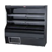 Howard-McCray SC-M32E-6-B-LED 74" Vertical Meat Open Air Merchandiser in Black, Self-Contained 5 image