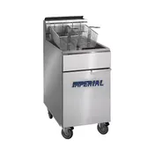 Imperial IFSSP175 Full Pot Floor Model Gas Fryer w/ 75 -lb Capacity, Built-In Filter, Thermostat 1 image