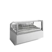Ciam USA CIAM ICE QUEEN ICQBL1GEL24I 84" Gelato/Ice Cream Dipping Cabinet w/ Sneeze Guard 1 image