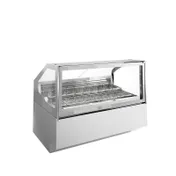 Ciam USA CIAM ICE QUEEN ICQBL2GEL24I 84" Gelato/Ice Cream Dipping Cabinet w/ Sneeze Guard 1 image