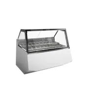 Ciam USA CIAM MYA MYA2GEL24I 84" Gelato/Ice Cream Dipping Cabinet w/ Curved Sneeze Guard 1 image