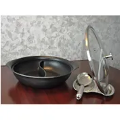 Spring USA 8258-8/30/2 Motif Casserole Pan, 12" Dia x 3" Deep, 3-3/4 Qt Aluminum Lid Induction-Ready 1 image