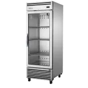 True TGN-1R-1G 33" 1-Glass Door Reach-In Refrigerator, Bottom Mounted, 4" Castors 1 image