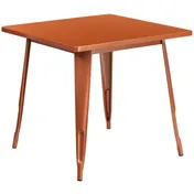 Flash Furniture ET-CT002-1-POC-GG 31x31 Square Copper MDF Dining Table 1 image