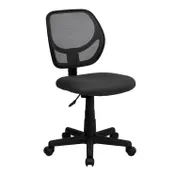 Flash Furniture WA-3074-GY-GG Swivel Task Chair, 30.5"-34.5" Height, 250 lb, Mesh Back, Seat, Base, Casters 1 image