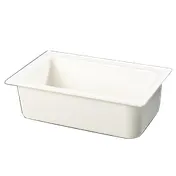 Carlisle CM110002 Coldmaster Food Pan - 1/1 Full-Size 6" Deep White ABS Gel-Insulated NSF BPA-Free 1 image