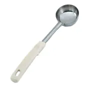 Vollrath 62167 Spoodle Spoon, 3 Oz Stainless Steel, 13-1/16" Length, Ivory Grip N Serv Handle 1 image