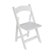 Flash Furniture ZH-8005-3-WHT-GG Holden Folding Dining Chair, White, 300 lb, Wood Back & Seat 1 image