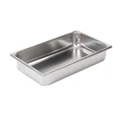 Vollrath 30042 Super Pan V Food Pan - 4" Deep 14 Qt, 22-Gauge Steel, Certified Made in USA 1 image