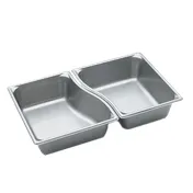 Vollrath 3100240 Super Pan Wild Pan, 1/2 Size 6.4 Quart, 22-Gauge Stainless Steel, Reinforced Edges 1 image