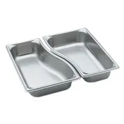 Vollrath 3100320 Super Pan Pan, 1/3 Size Outer, 2.6 qt, 22-Gauge Steel, Reinforced, NSF, USA 1 image
