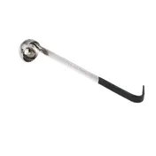 Vollrath 4980120 Ladle - 1 oz 18/8 Stainless Steel, 9-7/8" Black Kool-Touch Handle, NSF Certified 1 image