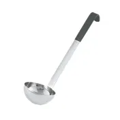 Vollrath 4980420 Ladle, 4 oz One-Piece Stainless Steel, Black Kool-Touch Handle 12-5/8" Mirror Bowl 1 image