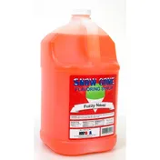 Winco 72012CS Benchmark Snow Cone Syrup, 1 Gallon Fuzzy Navel Flavor, Sweet Syrup - 4/Case 1 image
