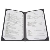 Winco LMD-814BK Menu Cover, Double, Legal Size, Holds 8-1/2" X 14" Paper 1 image