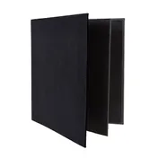 Winco LMF-811BK Menu Cover, Four Views, Letter Size, Holds 8-1/2" X 11" Paper 1 image