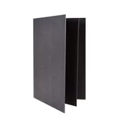 Winco LMF-811GY Menu Cover, Four Views, Letter Size, Holds 8-1/2" X 11" Paper 1 image