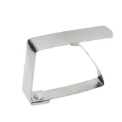 Winco TBC-1 Table Cloth Clip, fits tables up to 1-1/2" thick, stainless steel construction - 1 Dozen 1 image