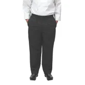 Winco UNF-2KXL Newbury Chef Pants, Relaxed Fit, black, XL 1 image