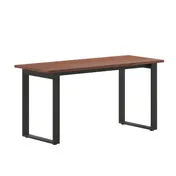 Flash Furniture MT-M6024-WLT-UBF-GG Redmond 60"W Rectangular Conference Table, 24"D, Walnut Finish, Powder Coated Steel U-Frame Base 1 image