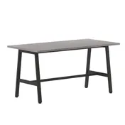 Flash Furniture MT-M6030-LTGRY-ABF-GG Redmond Conference Table, 60"W x 30"D, Rectangular, Gray Oak, 1" Thick Top, Powder Coated Steel Base 1 image